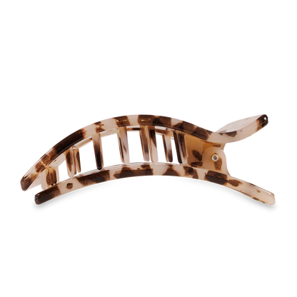 “TELETIES large flat rectangle clip for thick hair”

“No-snag hair clip with strong hold for long hair”

“Flat-back comfortable claw clip by TELETIES”

