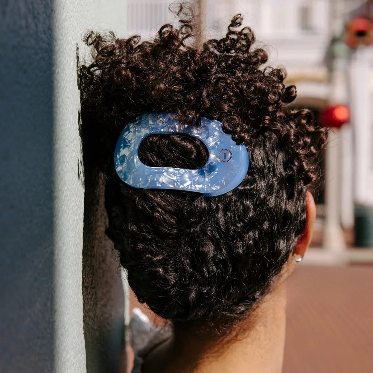 Large Flat Round Teleties Clip