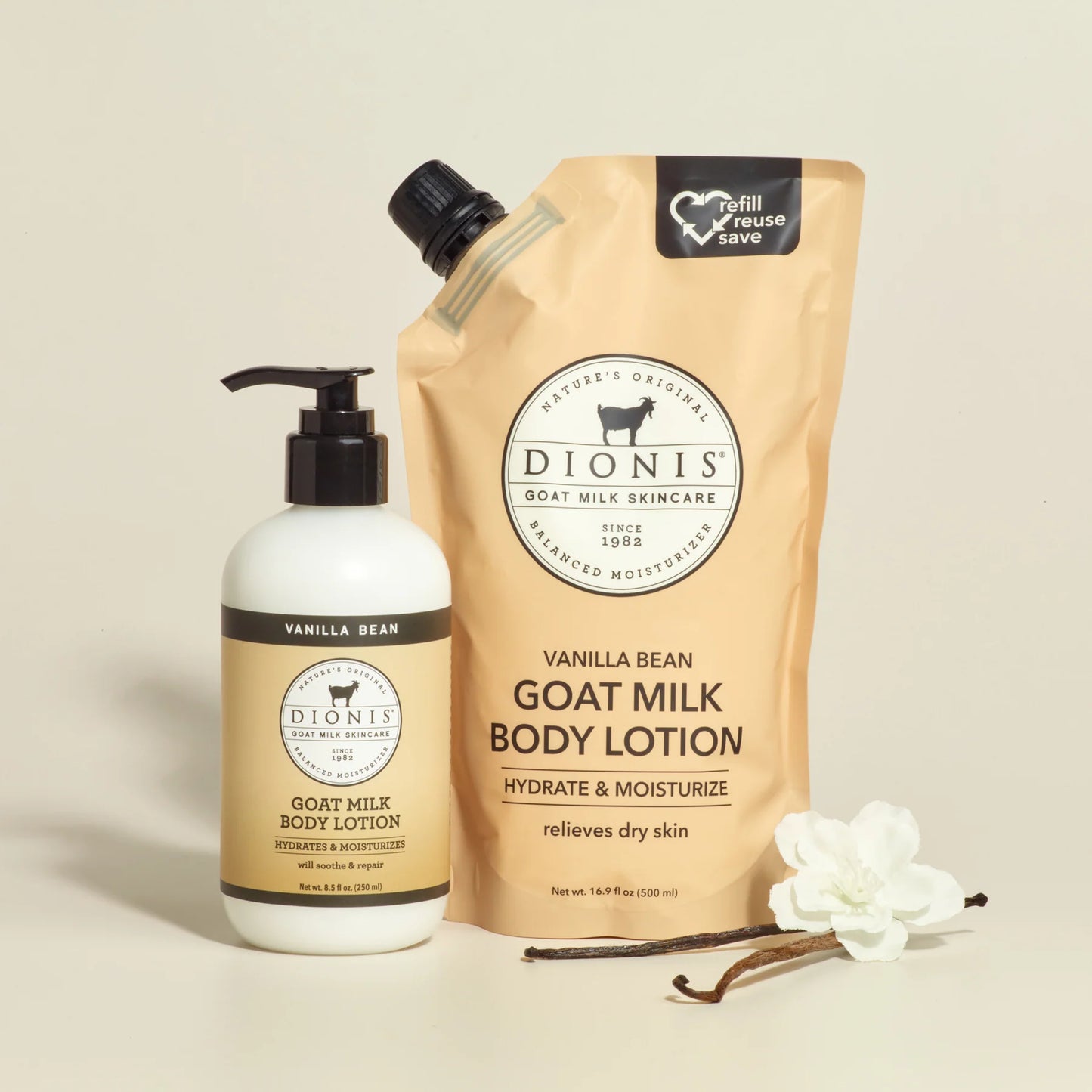 Dionis Vanilla Bean Body Lotion & Refill Gift Set