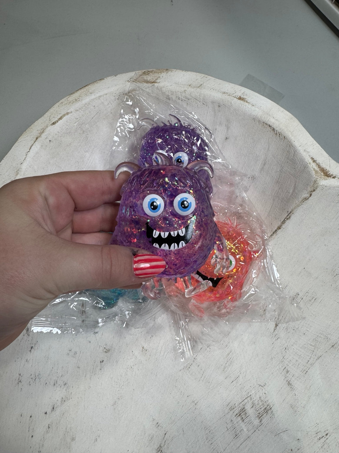 Glitter Monster Squeeze Toy | Sparkly Sensory Fidget Monster