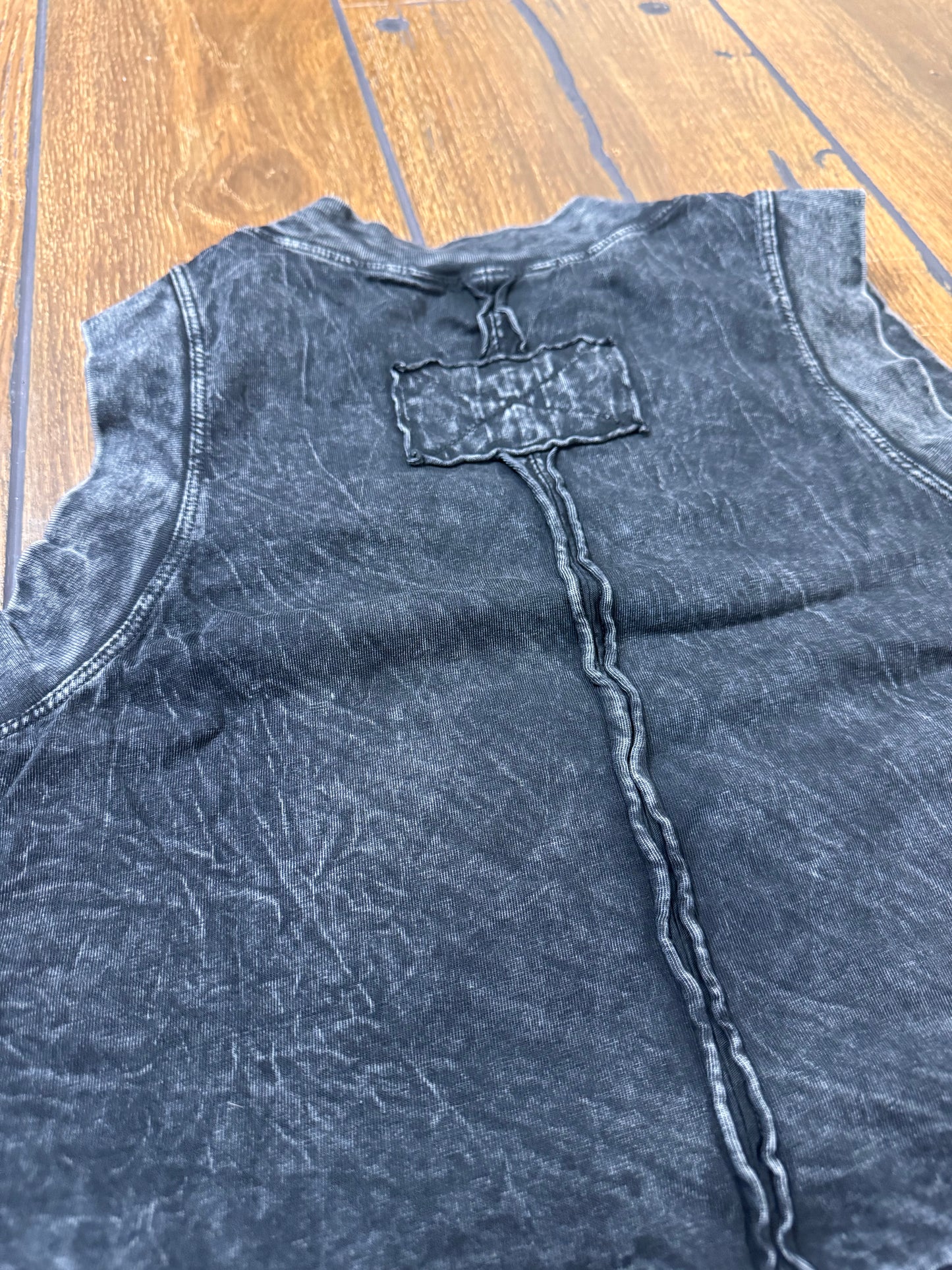 CROPPED COTTON SLEEVELESS TOP RAE MODE