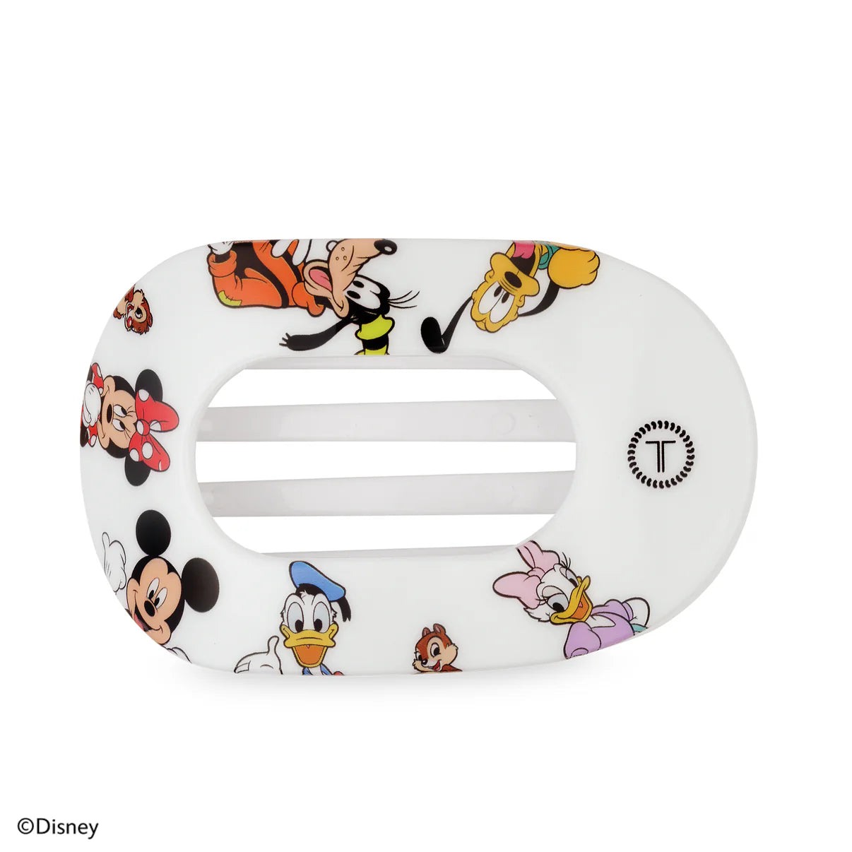 Large Flat Round Teleties Clip
