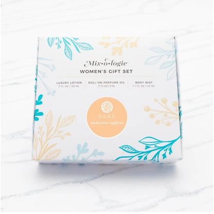 Mixologie Women’s Gift Set Trio | Perfume Oil, Body Mist & Luxury Lotion Set
