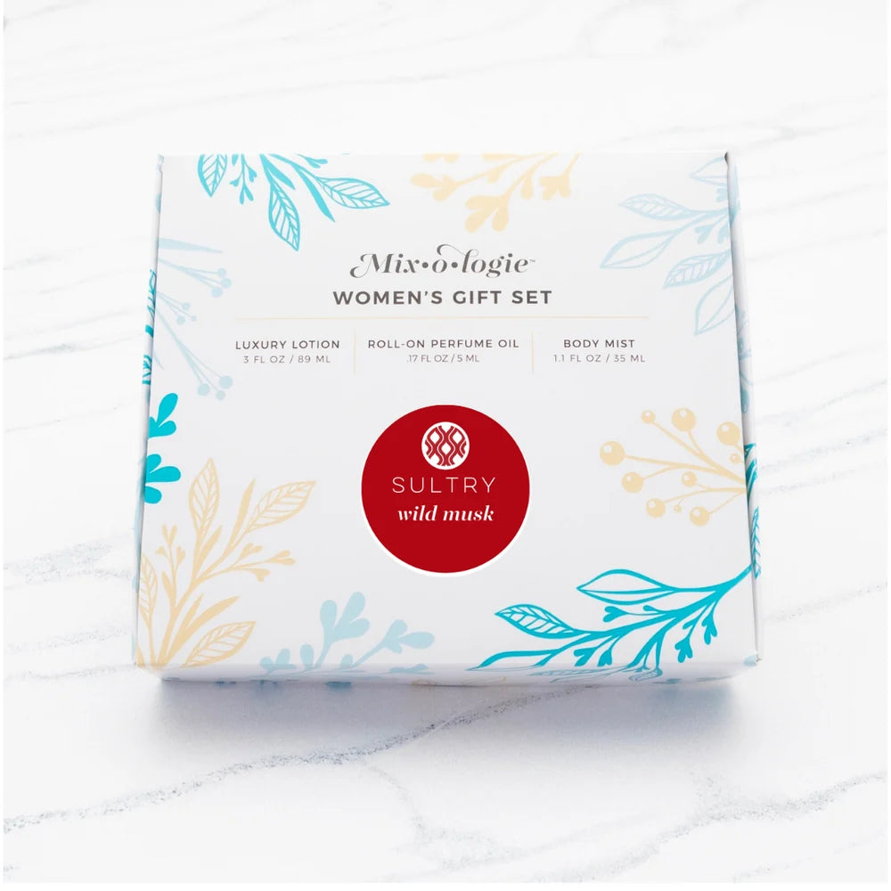 Mixologie Women’s Gift Set Trio | Perfume Oil, Body Mist & Luxury Lotion Set