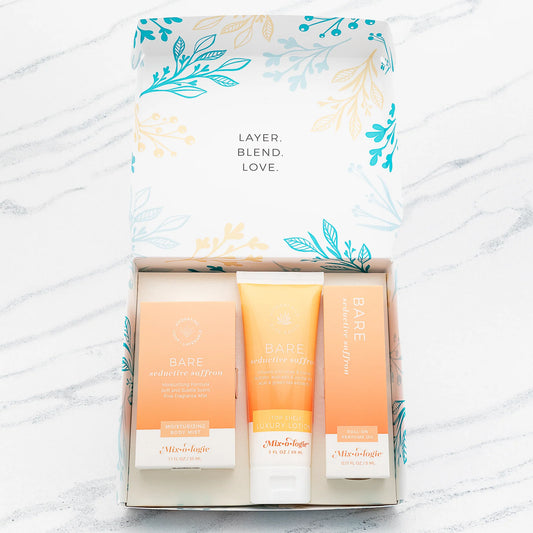 Mixologie Women’s Gift Set Trio | Perfume Oil, Body Mist & Luxury Lotion Set