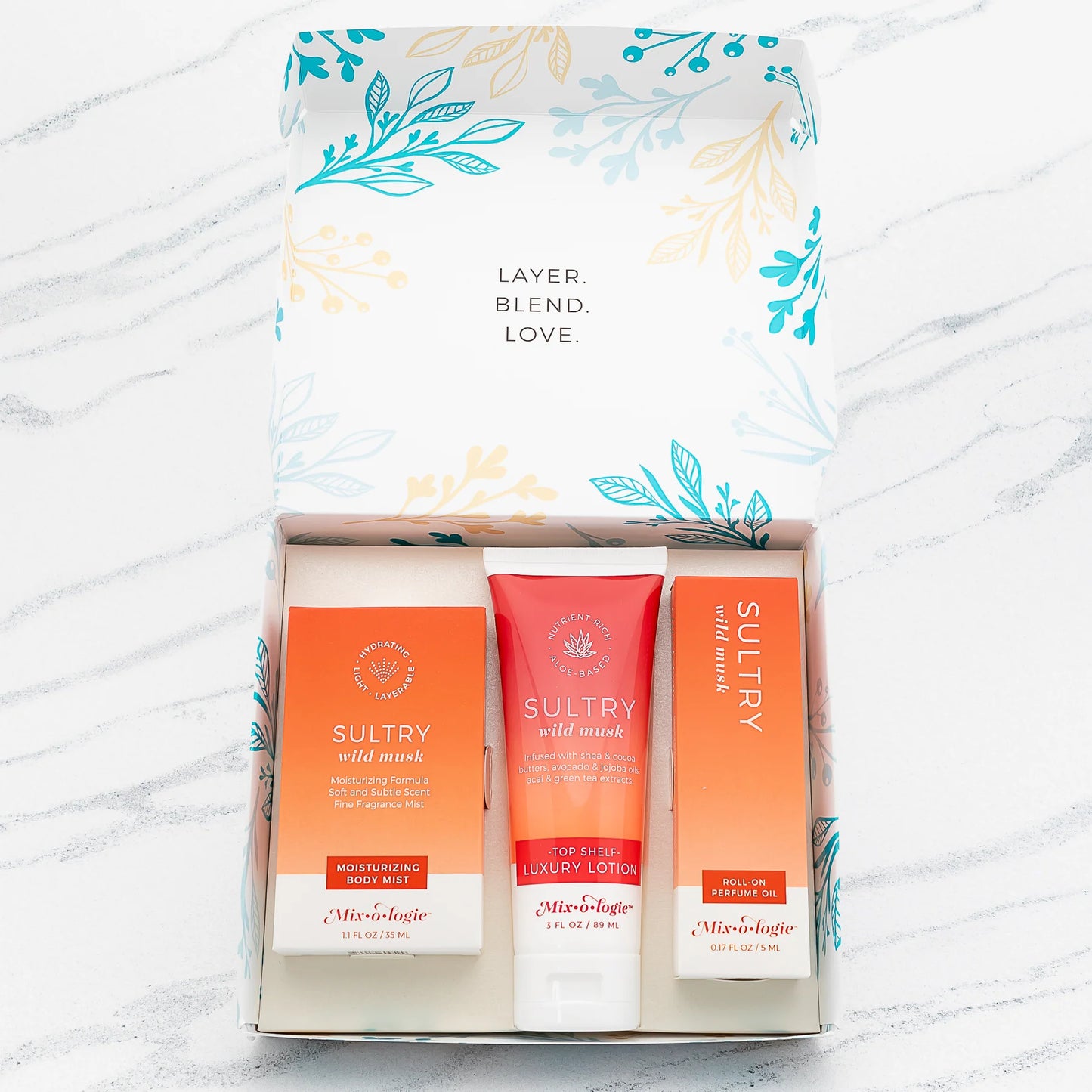 Mixologie Women’s Gift Set Trio | Perfume Oil, Body Mist & Luxury Lotion Set