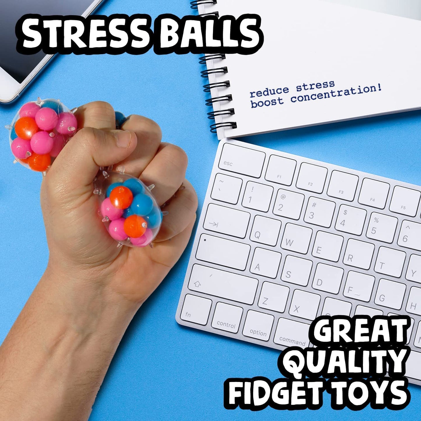 Squishy Stress Ball – Squeeze Toy for Kids & Adults Stress Relief