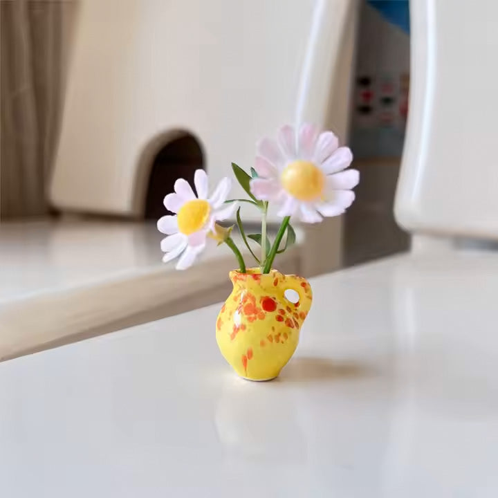 Mini Vase Magnets | Adorable Mini Ceramic or Glass Bud Vase Fridge Magnets