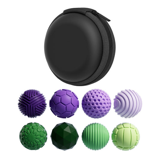 Magnetic Sensory Fidget Balls 8-Pack | Silicone Stress Relief Toys