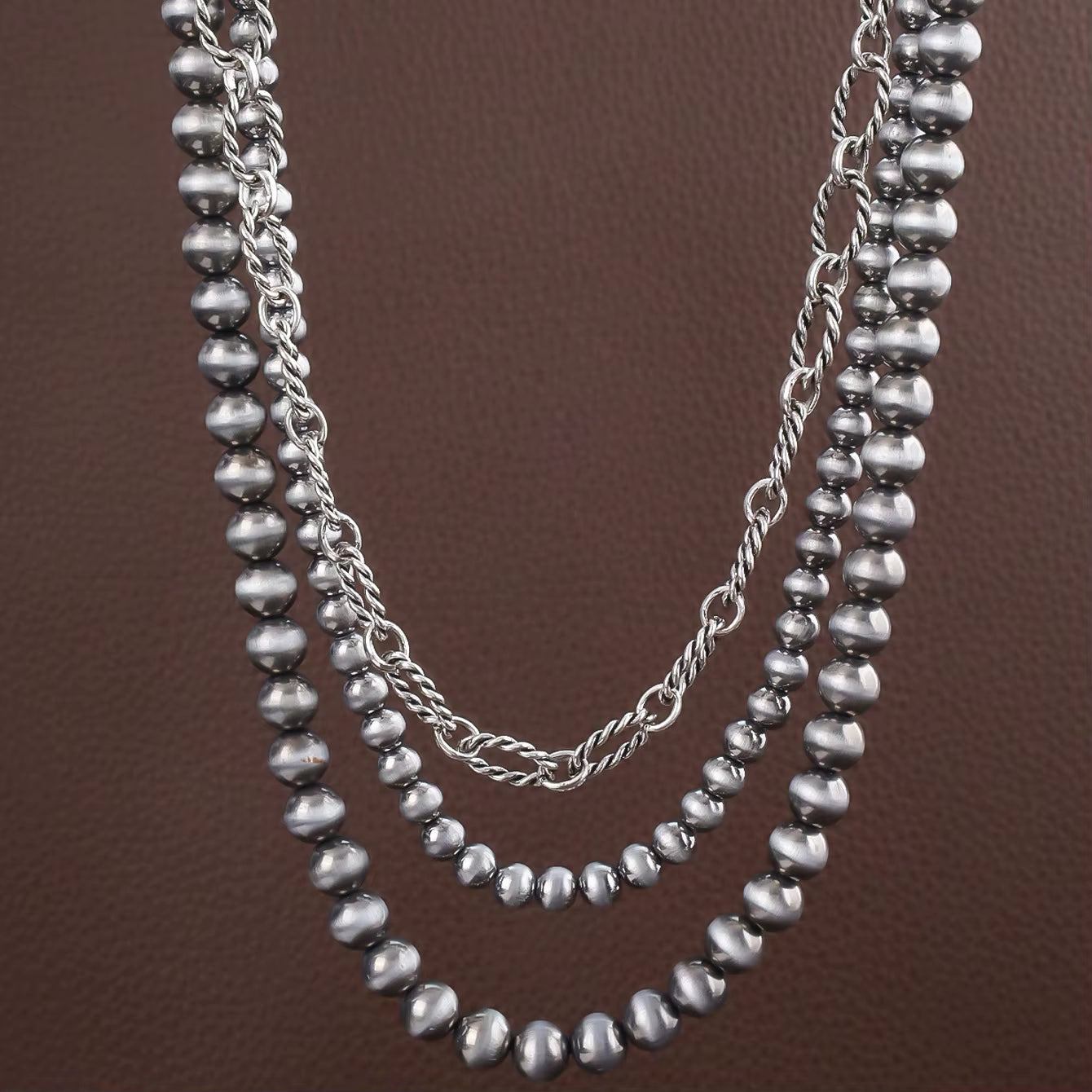 Desert Bloom Layered Bead Necklace – Vintage Inspired Statement Jewelry