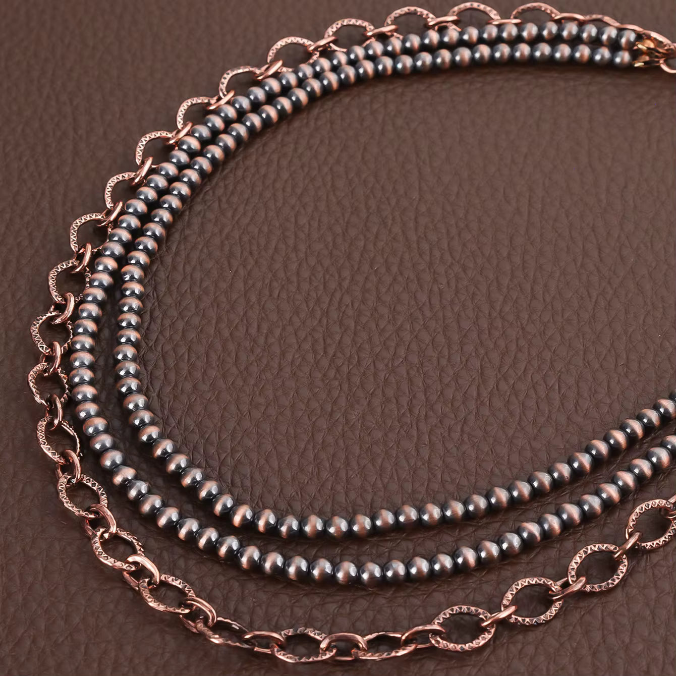 Desert Bloom Layered Bead Necklace – Vintage Inspired Statement Jewelry