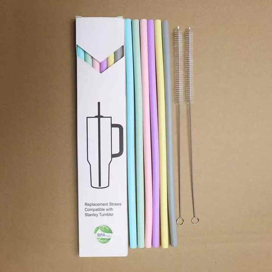 Sippity-Do-Da  XL Silicone Straw 6 pk – 32cm Reusable Straw for 40oz Tumblers