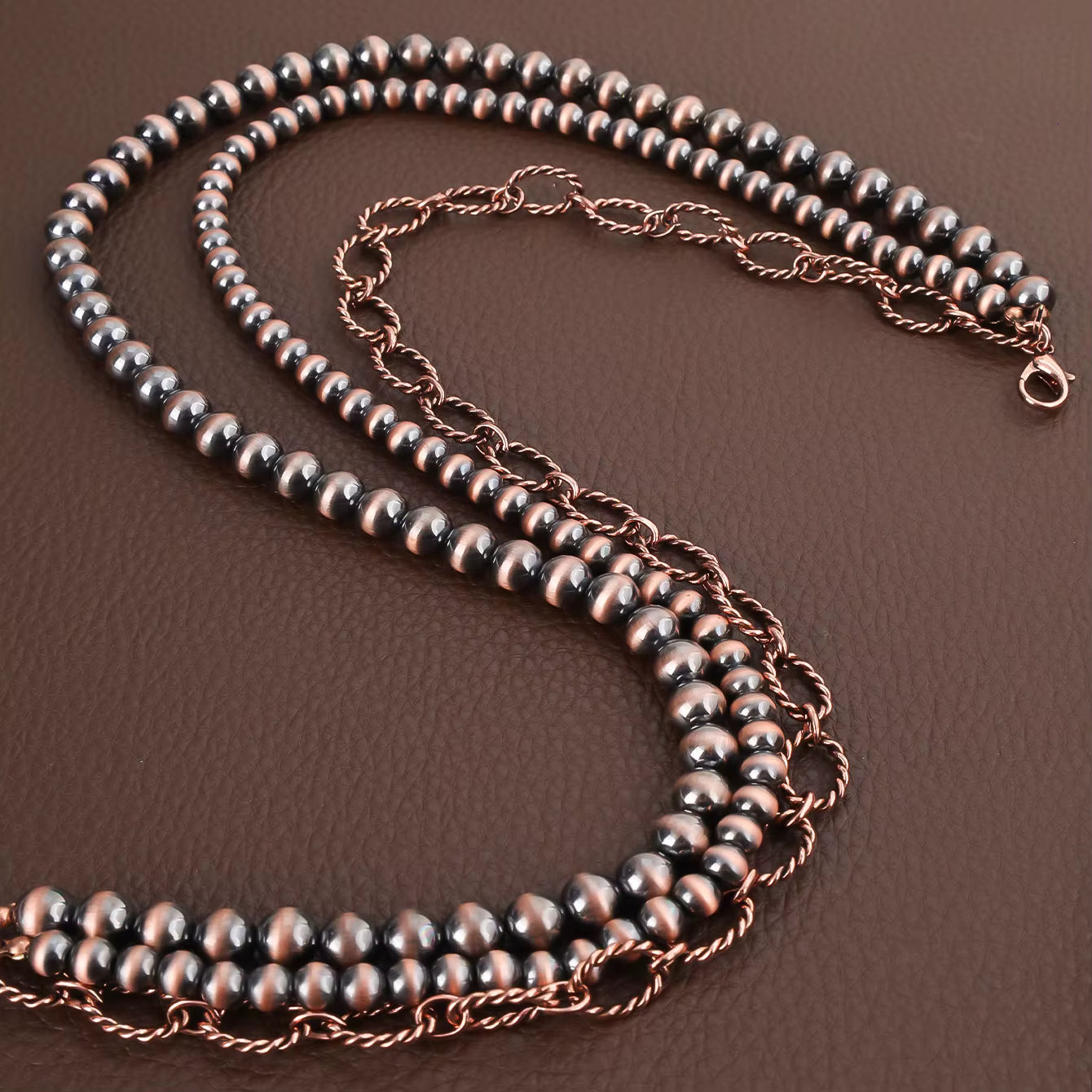 Desert Bloom Layered Bead Necklace – Vintage Inspired Statement Jewelry