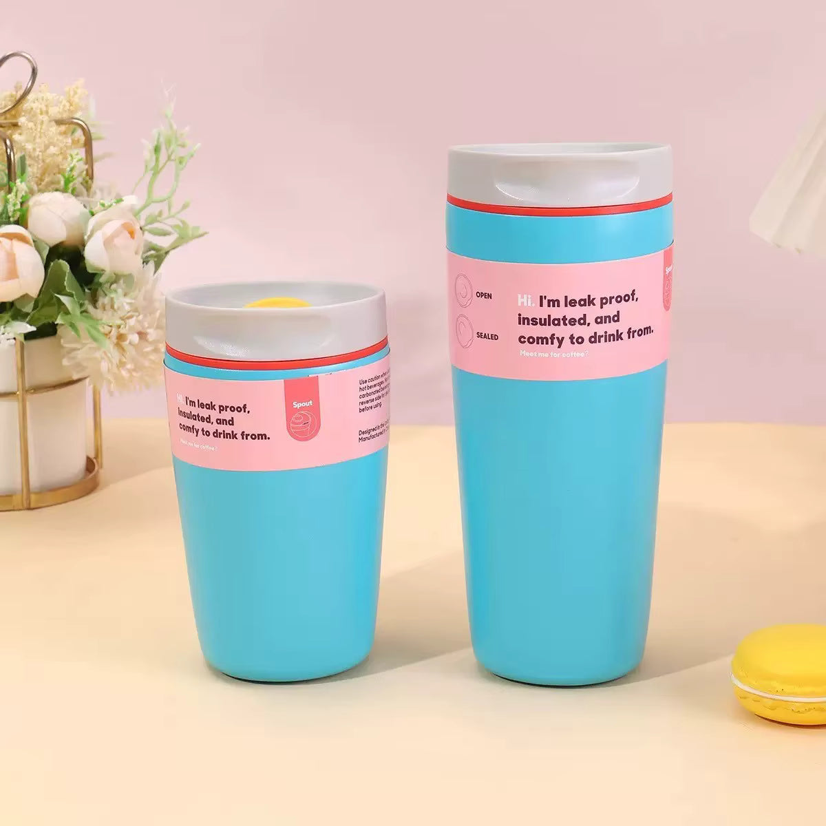 Leakproof Insulated Travel Cup | 12 oz & 20 oz Coffee Tumbler