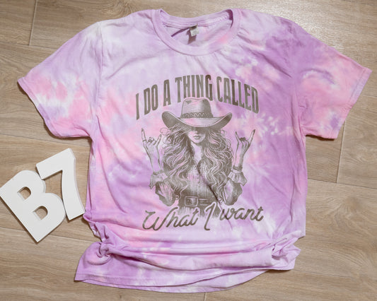 I Do a Thing Called What I Want Tee – Western Cowgirl Graphic Shirt
