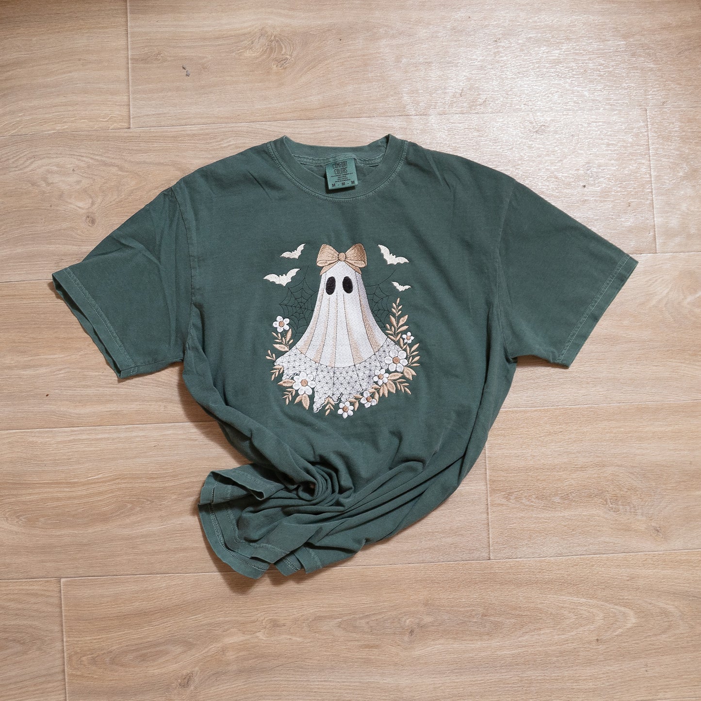 Lacey the Ghost Embroidered Comfort Colors T-Shirt
