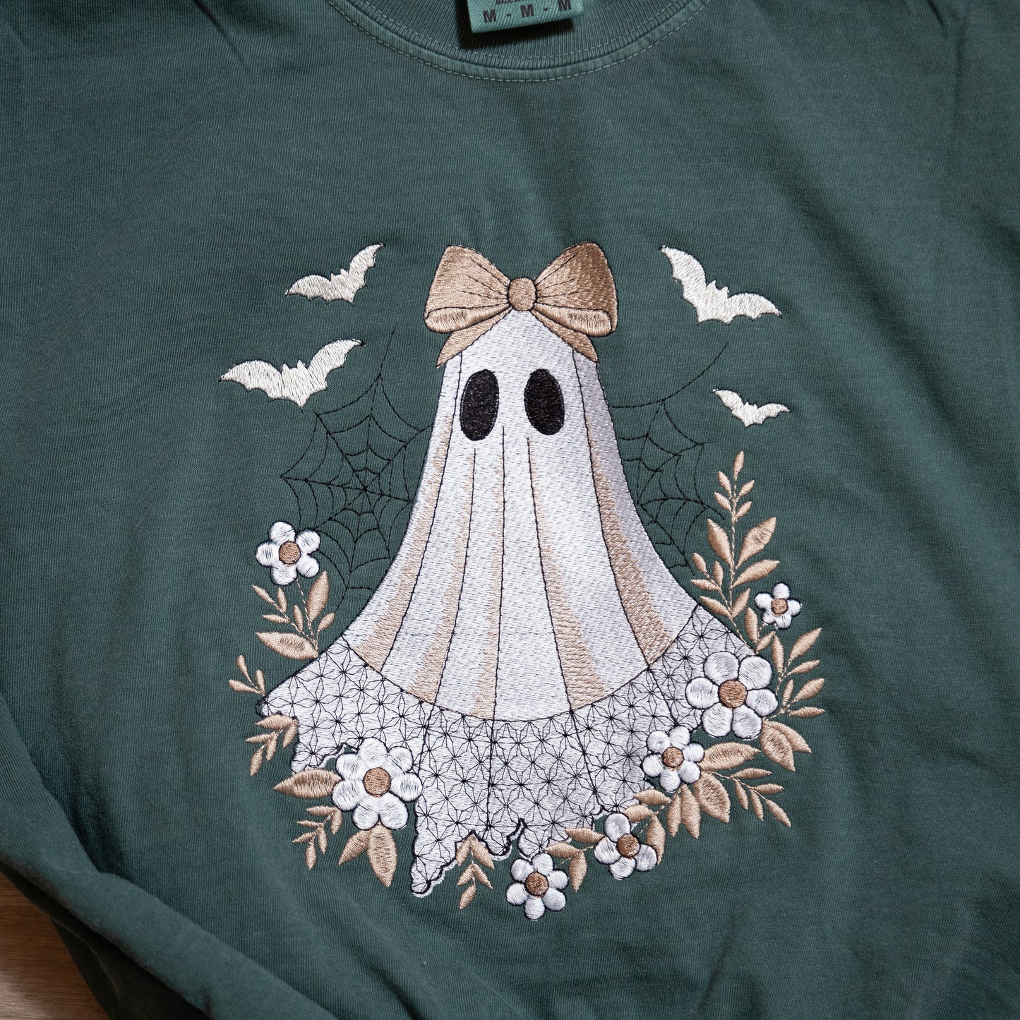 Lacey the Ghost Embroidered Comfort Colors T-Shirt