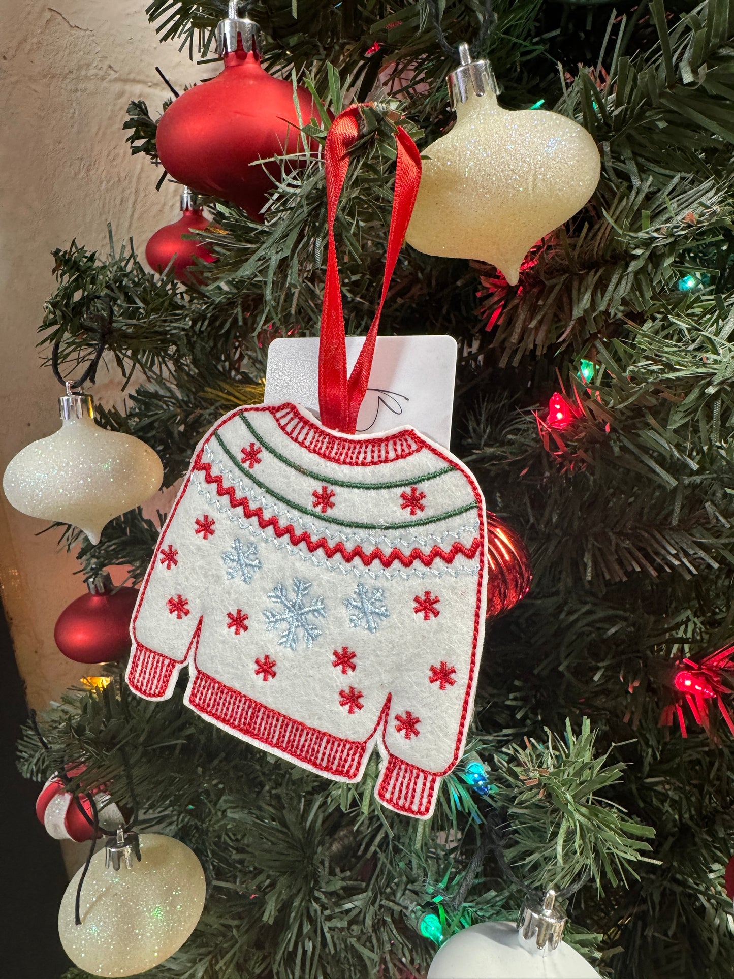 Ugly Sweater Felt Gift Card Holder Ornaments 🎄