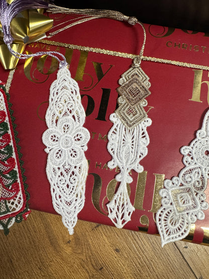 Freestanding Lace Ornaments — Multi-Use Holiday Magic