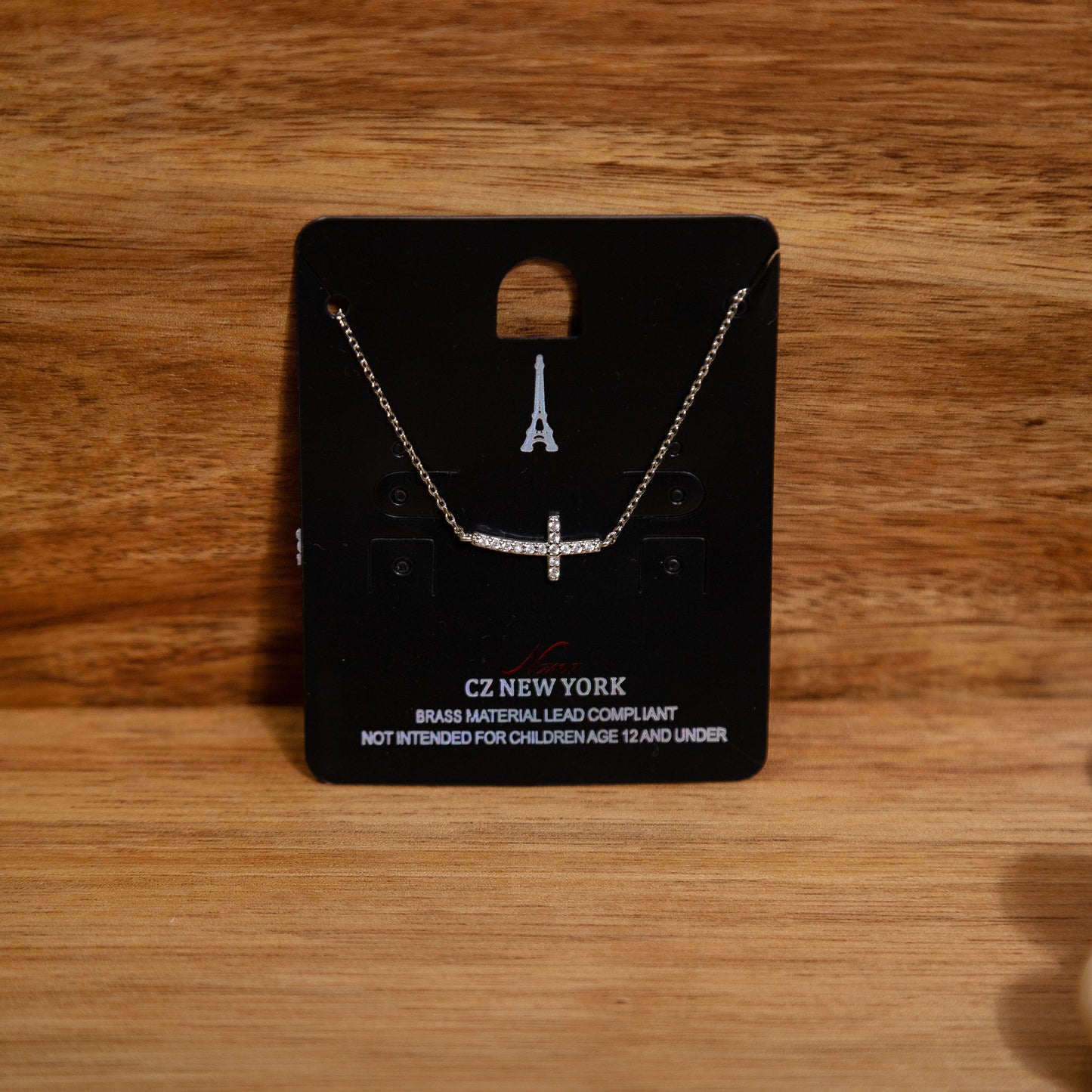 Faith in Motion Sideways Cross Necklace