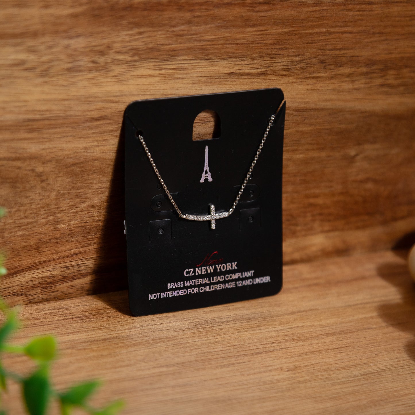 Faith in Motion Sideways Cross Necklace