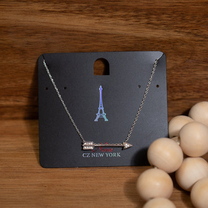 Sparkling Arrow Pendant Necklace