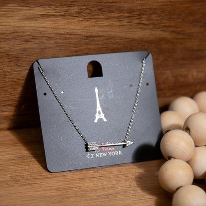 Sparkling Arrow Pendant Necklace