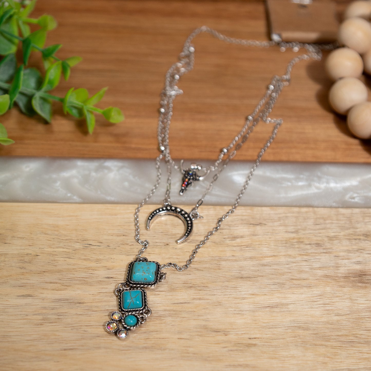 Southwest Charm Layered Turquoise Necklace