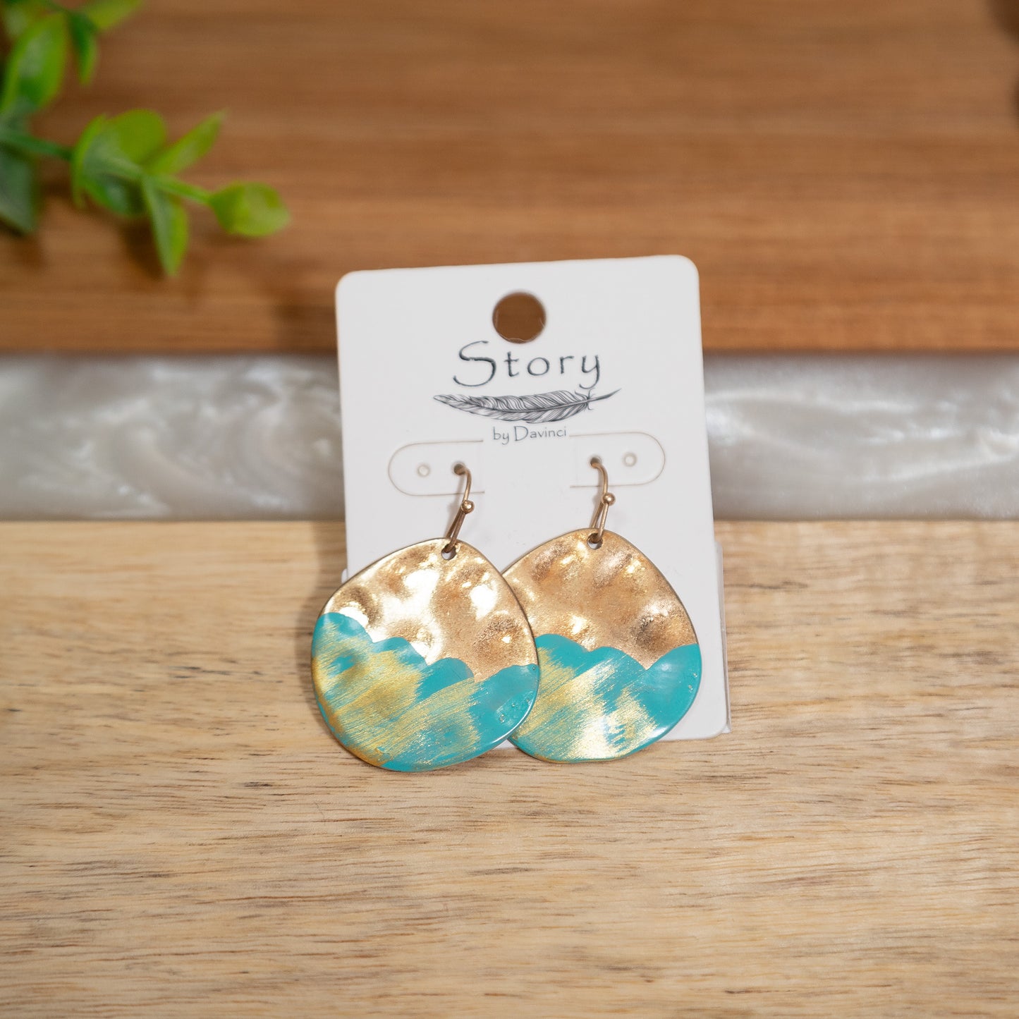Golden Tide Drop Earrings 🌊✨
