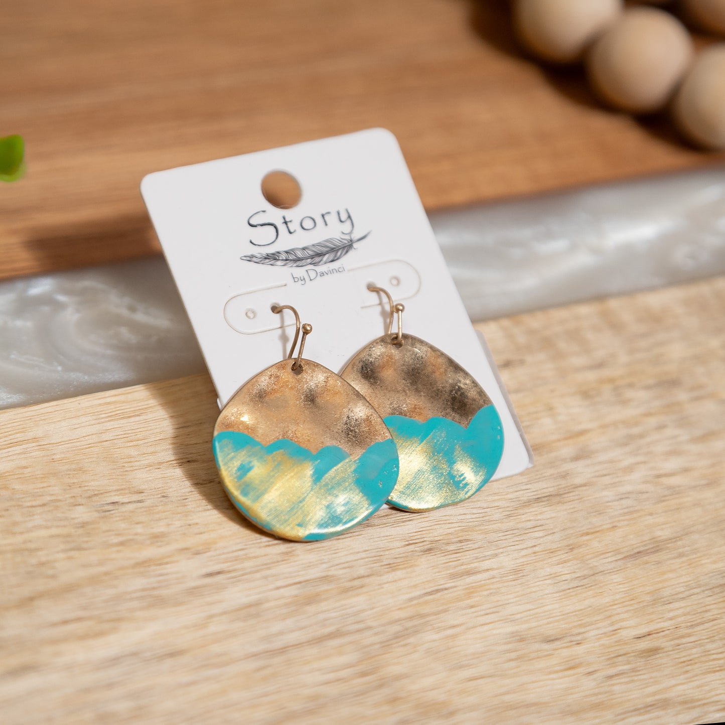 Golden Tide Drop Earrings 🌊✨