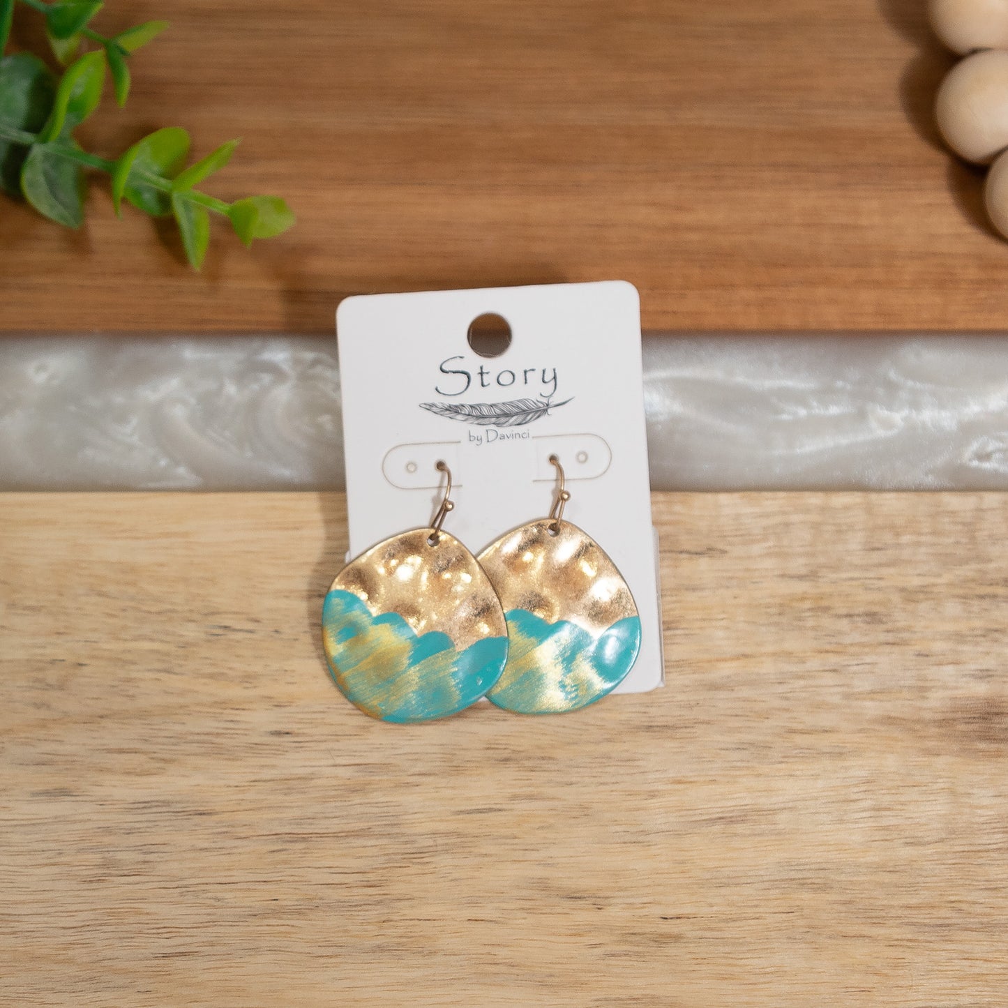 Golden Tide Drop Earrings 🌊✨