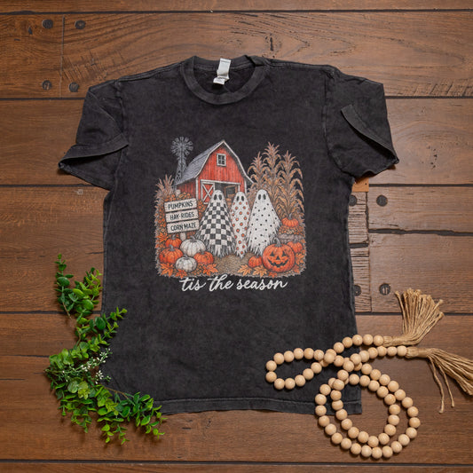 Haunted Harvest Tee | Ghost Pumpkin Patch Graphic T-Shirt
