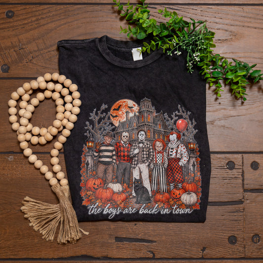 The Boys Are Back Tee | Retro Horror Halloween Graphic T-Shirt