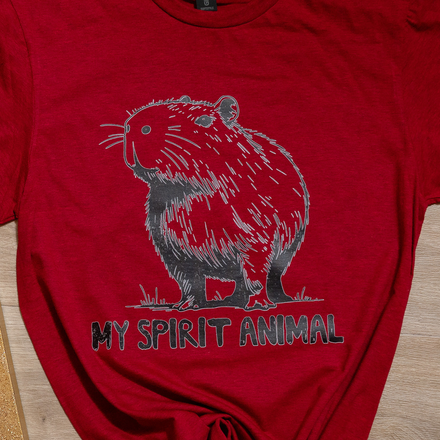 My Spirit Animal Capybara Graphic Tee – Funny Animal Shirt