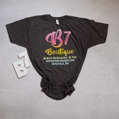 B7 Boutique Logo Graphic Tee – Be Bold, Be Beautiful, Be You