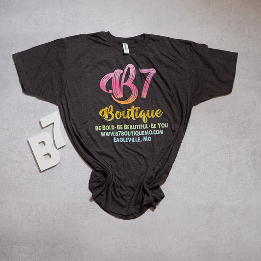 B7 Boutique Logo Graphic Tee – Be Bold, Be Beautiful, Be You