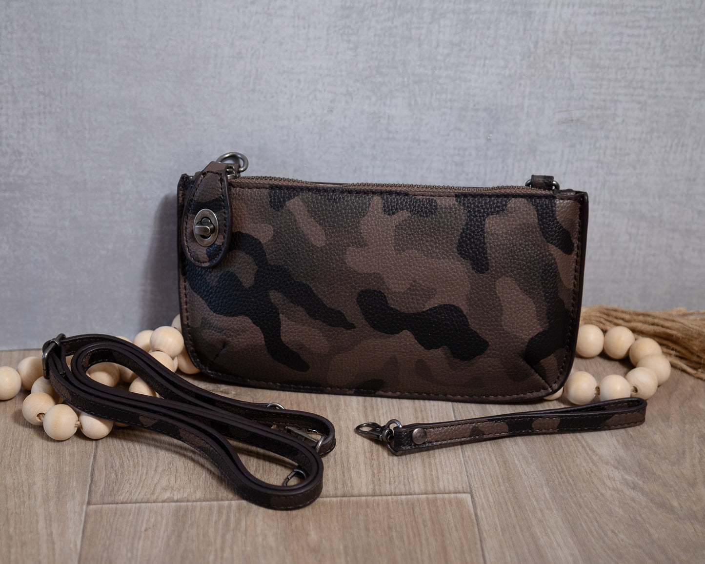 Joy Susan Mini Crossbody Wristlet Clutch – 3-in-1 Vegan Leather Bag