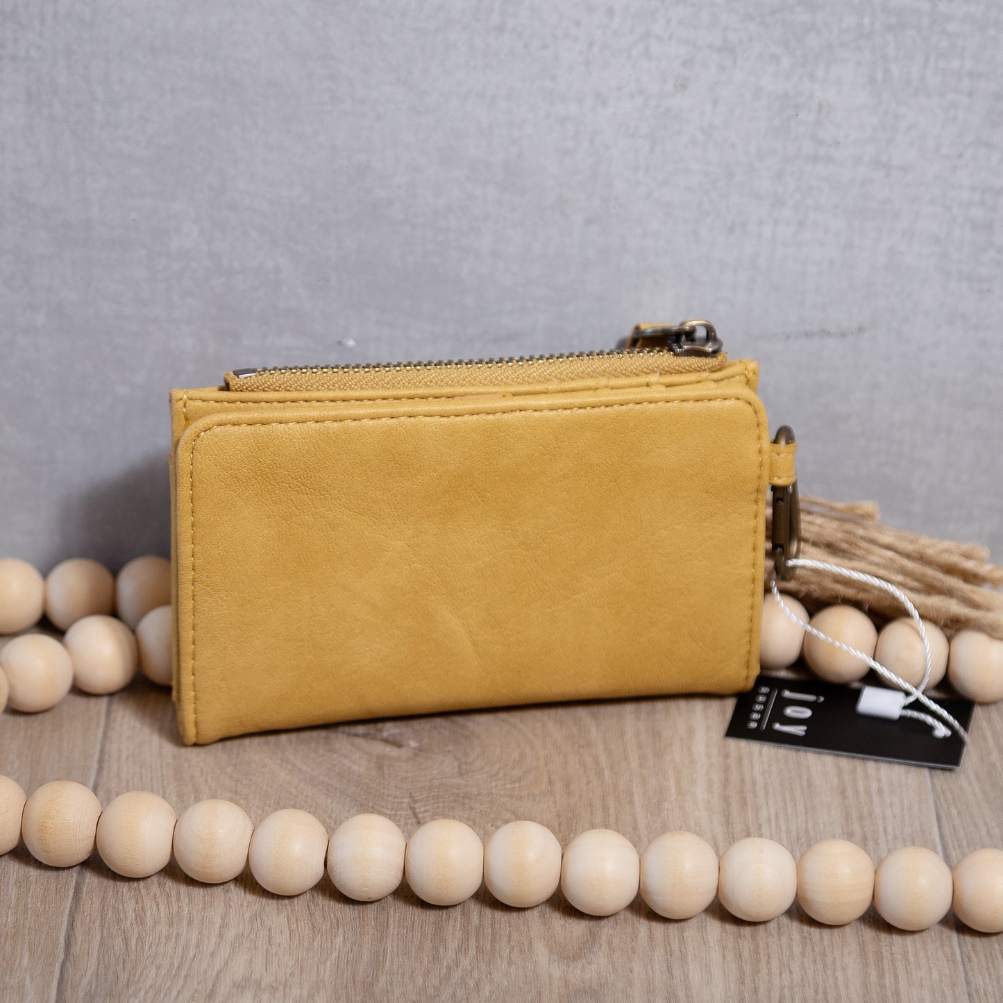Joy Susan Bobbie Black Bifold Wallet – Carabiner Clip & Vegan Leather