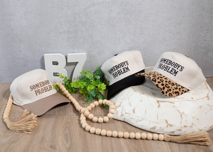 Somebody’s Problem Embroidered Trucker Hat – Bold Statement Western Cap