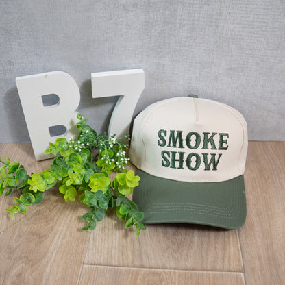 Smoke Show Embroidered Trucker Hat – Bold Western Style Cap