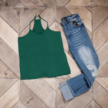 Adjustable Strap V‑Neck Cami — B7 Boutique Breezy Essentials