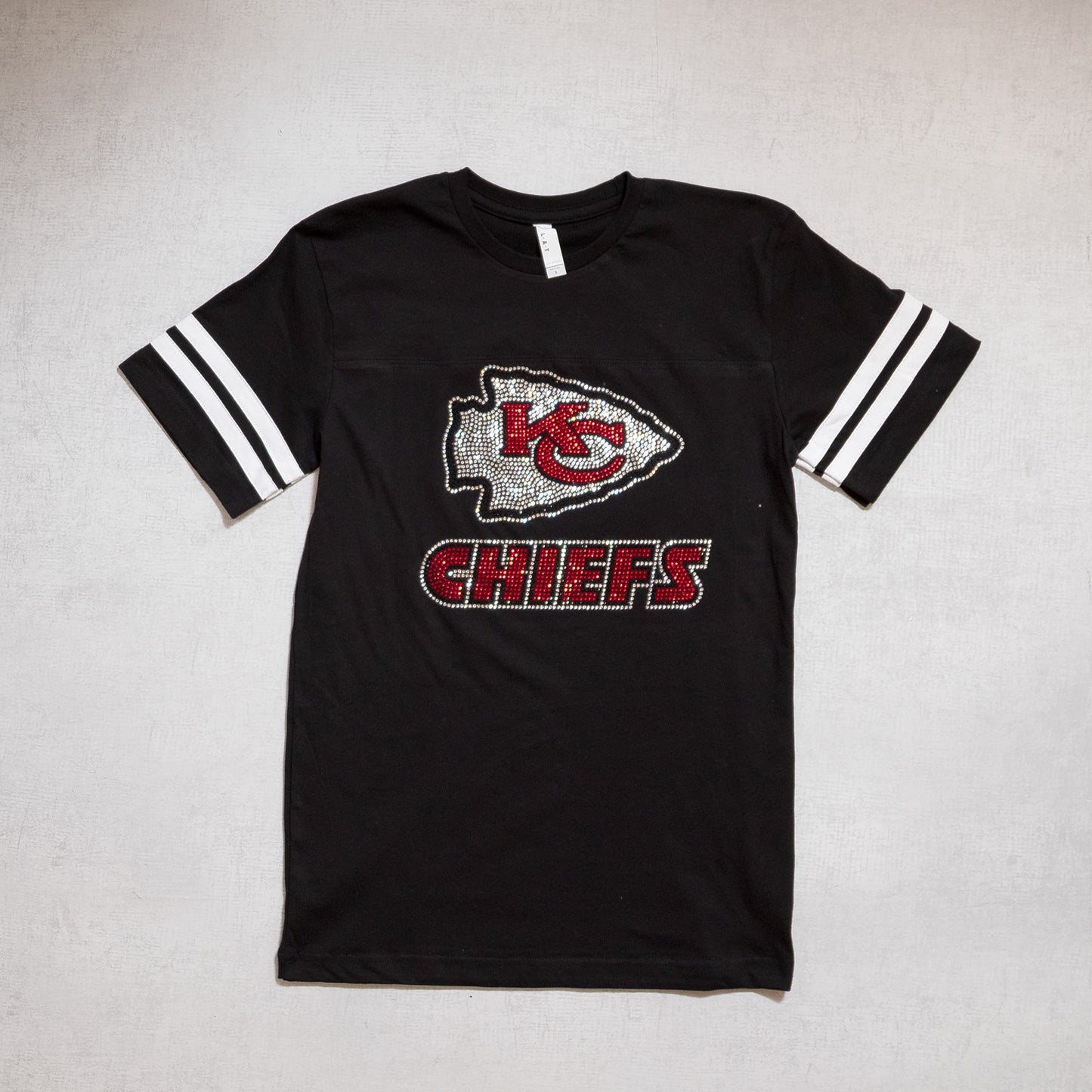 Sparkle Game Day Kansas City Chiefs Tee – Crewneck & V-Neck Styles