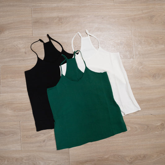 Adjustable Strap V‑Neck Cami — B7 Boutique Breezy Essentials