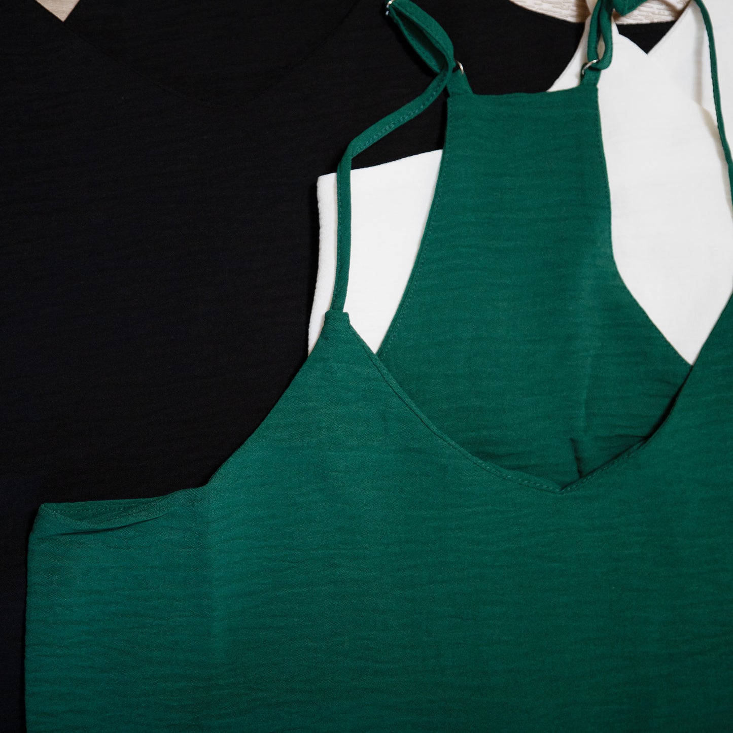 Adjustable Strap V‑Neck Cami — B7 Boutique Breezy Essentials