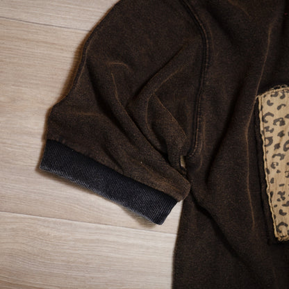 Love Patch Washed Terry Pullover – Relaxed Fit Boutique Sweatshirt