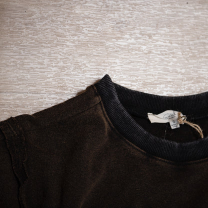 Love Patch Washed Terry Pullover – Relaxed Fit Boutique Sweatshirt