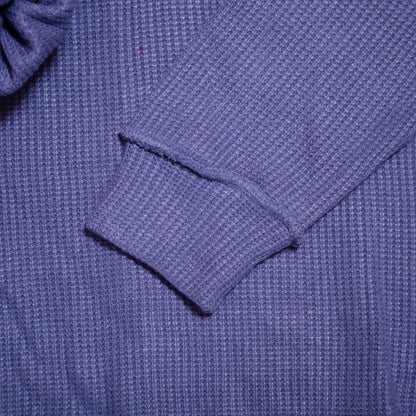 Zenana Marlin Waffle Knit Collared Long Sleeve Top – Casual Everyday Comfort