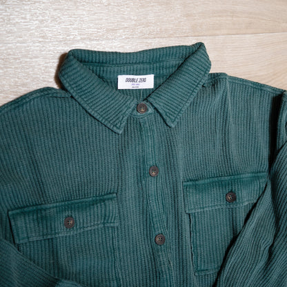 Oversized Mineral Washed Waffle Button-Up Shacket – Soft & Relaxed Women’s Layering Jacket