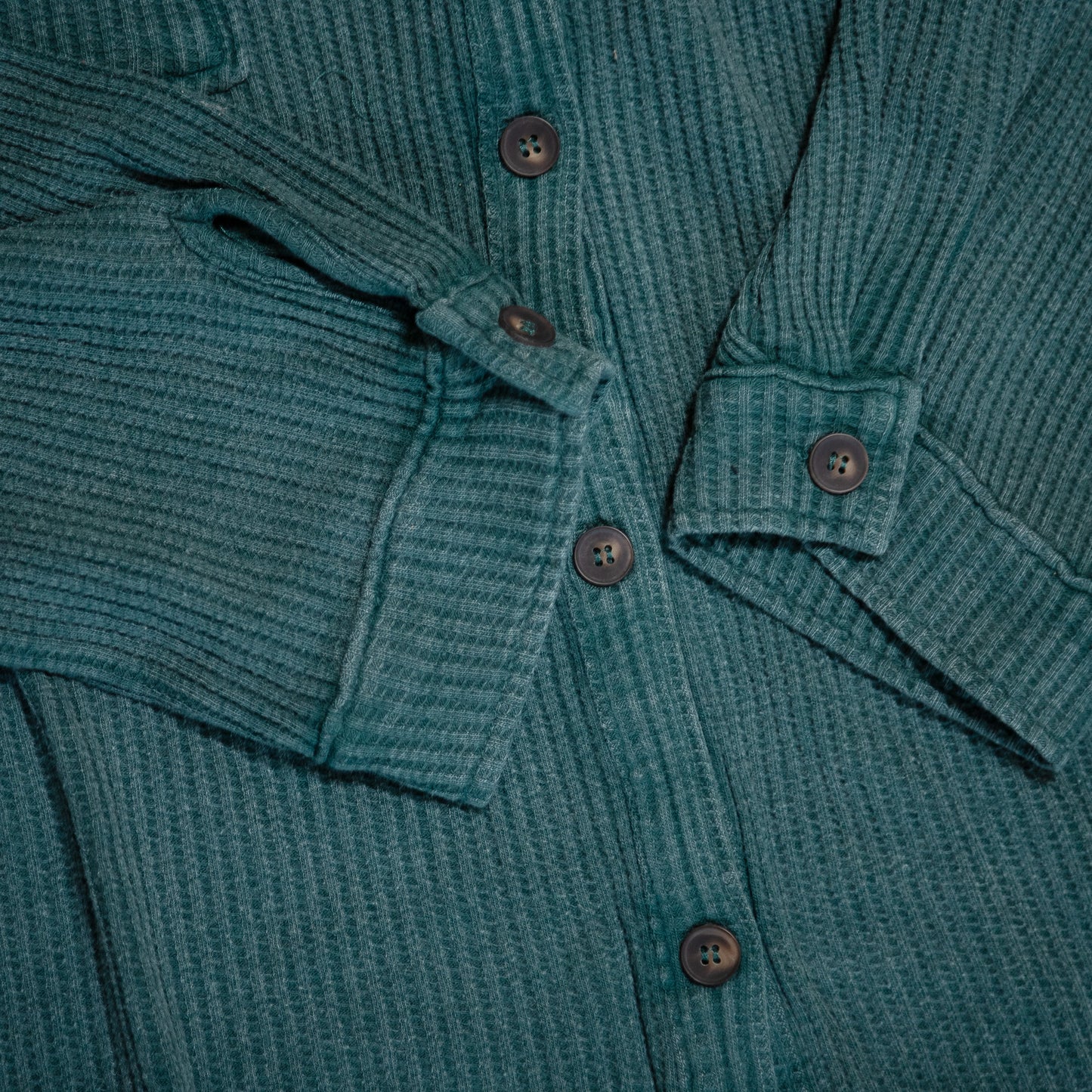 Oversized Mineral Washed Waffle Button-Up Shacket – Soft & Relaxed Women’s Layering Jacket