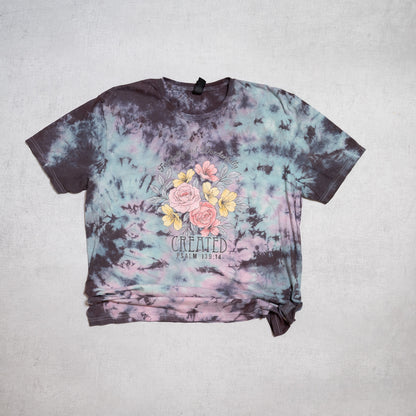 Fearfully & Wonderfully Made Tie-Dye Tee – Psalm 139:14 Christian Graphic Shirt